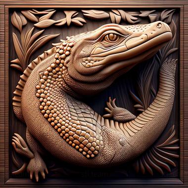 3D model Varanus marmoratus (STL)